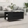Image de vidaXL Table basse noir 102x44,5x50 cm bois d'ingénierie