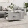 Image de vidaXL Table basse sonoma gris 102x44,5x50 cm bois d'ingénierie