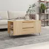 Image de vidaXL Table basse chêne sonoma 102x44,5x50 cm bois d'ingénierie