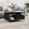 Image de vidaXL Table basse Noir 90x49x45 cm Bois d'ingénierie
