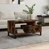 Image de vidaXL Table basse Chêne fumé 90x49x45 cm Bois d'ingénierie