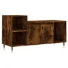 Image de vidaXL Meuble TV Chêne fumé 100x35x55 cm Bois d'ingénierie