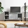 Image de vidaXL Meuble TV Gris béton 100x35x55 cm Bois d'ingénierie