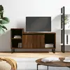 Image de vidaXL Meuble TV Chêne marron 100x35x55 cm Bois d'ingénierie