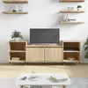 Image de vidaXL Meuble TV Chêne sonoma 160x35x55 cm Bois d'ingénierie