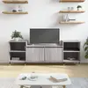 Image de vidaXL Meuble TV Sonoma gris 160x35x55 cm Bois d'ingénierie
