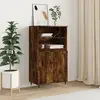 Image de vidaXL Buffet haut Chêne fumé 60x36x110 cm Bois d'ingénierie