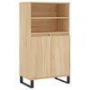 Image de vidaXL Buffet haut Chêne sonoma 60x36x110 cm Bois d'ingénierie