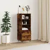 Image de vidaXL Buffet haut Chêne fumé 40x36x110 cm Bois d'ingénierie