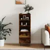 Image de vidaXL Buffet haut Chêne fumé 40x36x110 cm Bois d'ingénierie