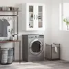 Image de vidaXL Armoire murale blanc 69,5x34x90 cm bois d'ingénierie