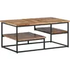 Image de vidaXL Table basse 90x50x39 cm teck de récupération massif