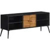 Image de vidaXL Meuble TV 112x31x45 cm teck massif récupéré