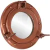 Image de vidaXL Miroir en forme de porthole mural Ø23 cm aluminium et verre