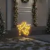 Image de vidaXL Décoration lumineuse étoile de Noël piquets 3 pcs 50 LED 29 cm