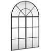 Image de vidaXL Miroir mural noir 60x90 cm arche fer