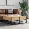 Image de vidaXL Table basse chêne sonoma 100x99x40 cm bois d'ingénierie