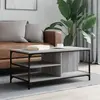 Image de vidaXL Table basse Sonoma gris 100x50x45 cm Bois d'ingénierie