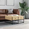 Image de vidaXL Table basse chêne sonoma 80x80x40 cm bois d'ingénierie