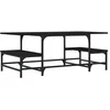 Image de vidaXL Table Basse, Table d'Appoint avec Rangement, Bout de Canapé, Meuble de Salle de SéJour Salon, Moderne, Noir Bois d'Ingénierie