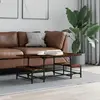 Image de vidaXL Table basse chêne fumé 100x50,5x40 cm bois d'ingénierie