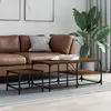 Image de vidaXL Tables basses gigognes 2 pcs chêne marron bois d'ingénierie
