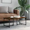 Image de vidaXL Table basse Chêne fumé 90x50x35 cm Bois d'ingénierie