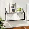 Image de vidaXL Étagère murale 2 niveaux sonoma gris 80x21x51 cm