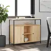 Image de vidaXL Buffet Chêne Sonoma 100x35x80 cm Bois d'ingénierie