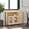 Image de vidaXL Buffet chêne sonoma 100x35x75 cm bois d'ingénierie