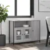 Image de vidaXL Buffet sonoma gris 100x35x75 cm bois d'ingénierie