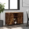 Image de vidaXL Buffet chêne fumé 100x35x70 cm bois d'ingénierie