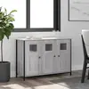Image de vidaXL Buffet sonoma gris 100x35x70 cm bois d'ingénierie