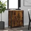 Image de vidaXL Buffet chêne fumé 70x30x80 cm bois d'ingénierie