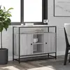 Image de vidaXL Buffet sonoma gris 100x35x80 cm bois d'ingénierie