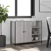 Image de vidaXL Buffet sonoma gris 100x33x75 cm bois d'ingénierie