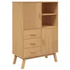 Image de vidaXL Buffet haut OLDEN marron 85x43x125 cm bois massif de pin