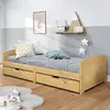 Image de vidaXL Lit de jour avec 2 tiroirs sans matelas IRUN 90x200 cm
