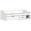 Image de vidaXL Lit de jour avec 3 tiroirs sans matelas IRUN blanc 90x200 cm