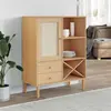 Image de vidaXL Buffet SENJA aspect rotin marron 90x40x112cm bois massif de pin