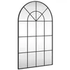 Image de vidaXL Miroir mural noir 60x100 cm arche fer