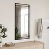 Image de vidaXL Miroir mural noir 50x100 cm rectangulaire fer