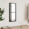 Image de vidaXL Miroir mural noir 20x50 cm rectangulaire fer