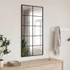 Image de vidaXL Miroir mural noir 50x100 cm rectangulaire fer