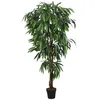 Image de vidaXL Manguier artificiel 600 feuilles 150 cm vert