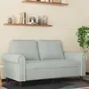 Image de vidaXL Canapé à 2 places Gris clair 120 cm Velours