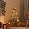 Image de vidaXL Arbre de Noël en métal pour décoration noir 90 cm