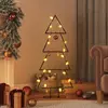Image de vidaXL Arbre de Noël en métal pour décoration noir 90 cm