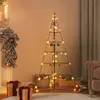 Image de vidaXL Arbre de Noël en métal pour décoration noir 140 cm