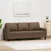 Image de vidaXL Canapé à 3 places Marron 180 cm Tissu